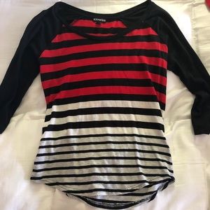 Striped 3/4 Sleeve Top